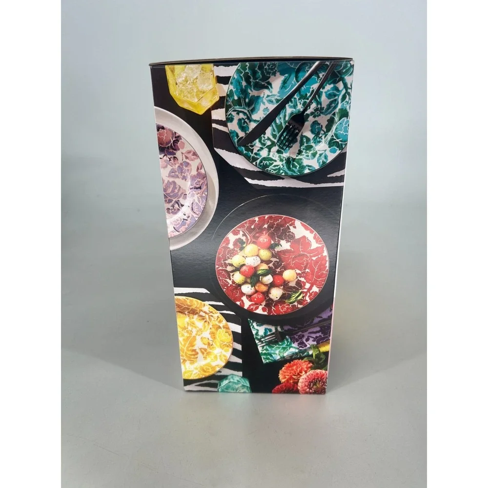DVF Diane Von Furstenberg x Target Floral Salad Plate Set Stoneware Limited